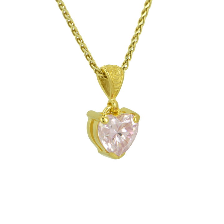 Pink Moissanite Pendant