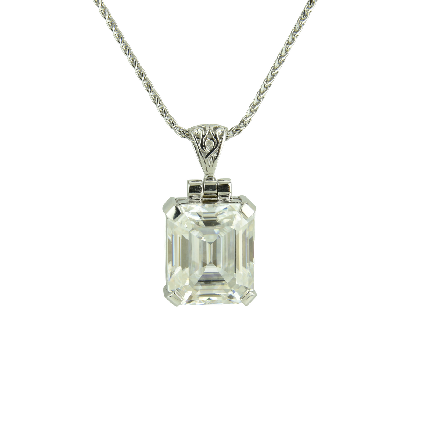 White Moissanite