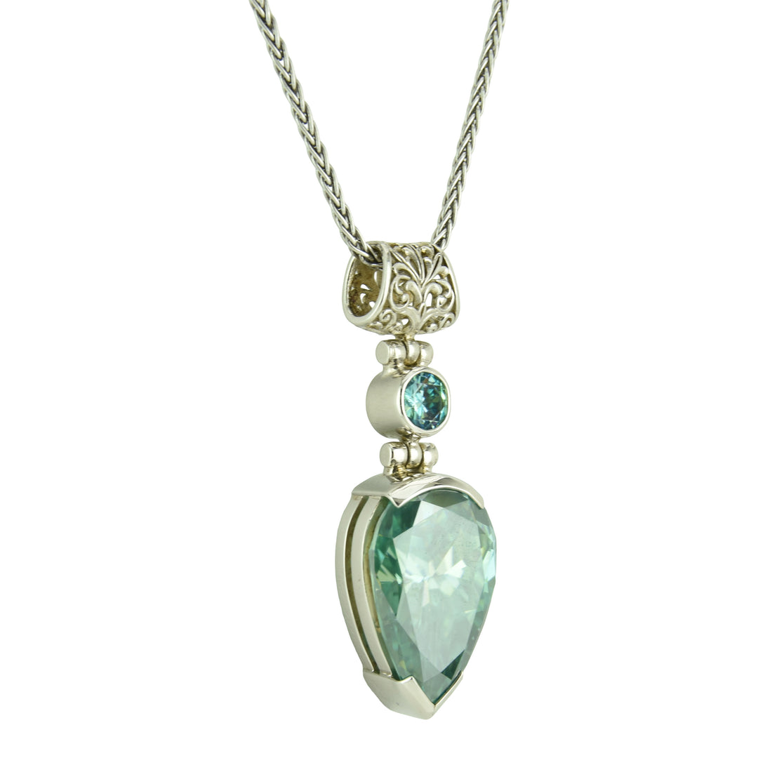 Blue Moissanite