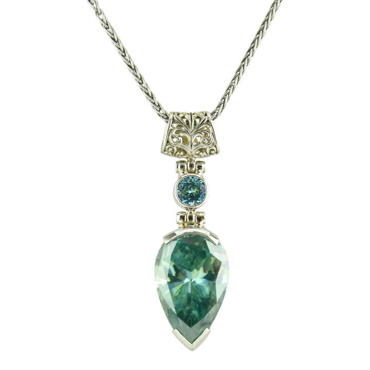 Blue Moissanite