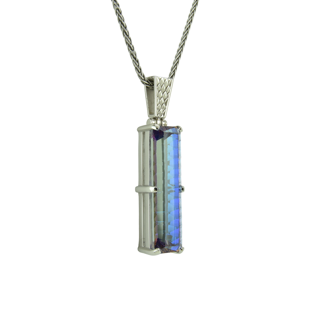 Indigo Warrior Mystic Quartz Pendant