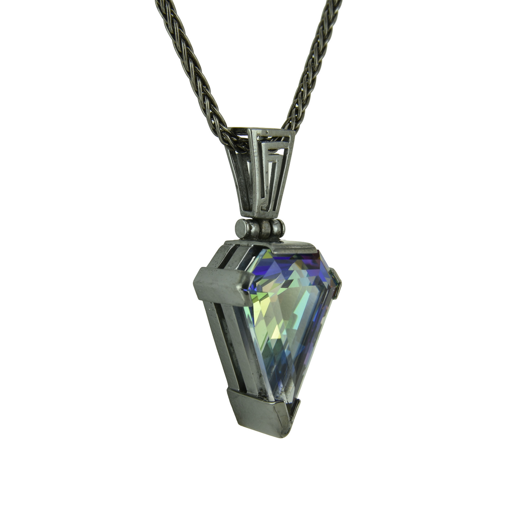 Indigo Warrior Mystic Quartz Pendant