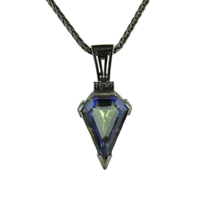 Indigo Warrior Mystic Quartz Pendant