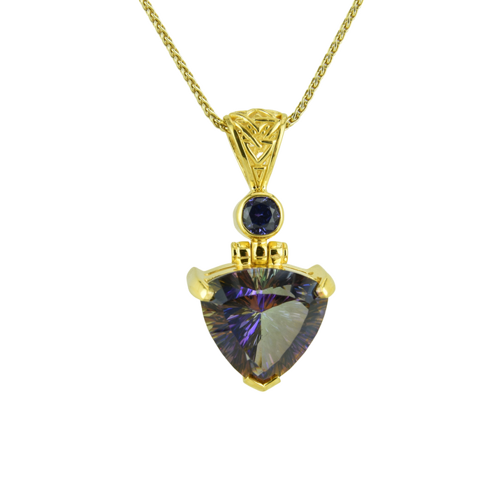 Indigo Warrior Mystic Quartz Pendant