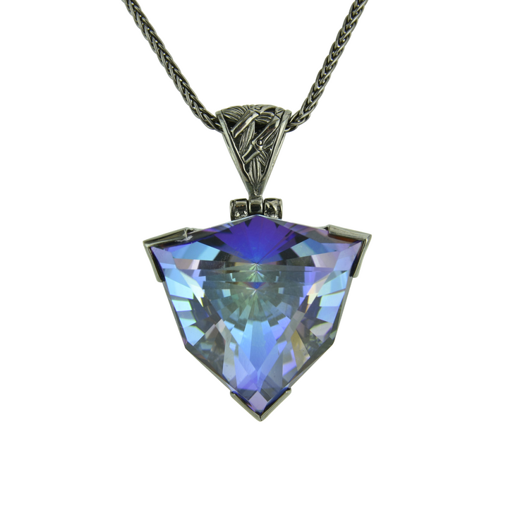 Indigo Warrior Mystic Quartz Pendant