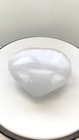 Selenite Hearts XL