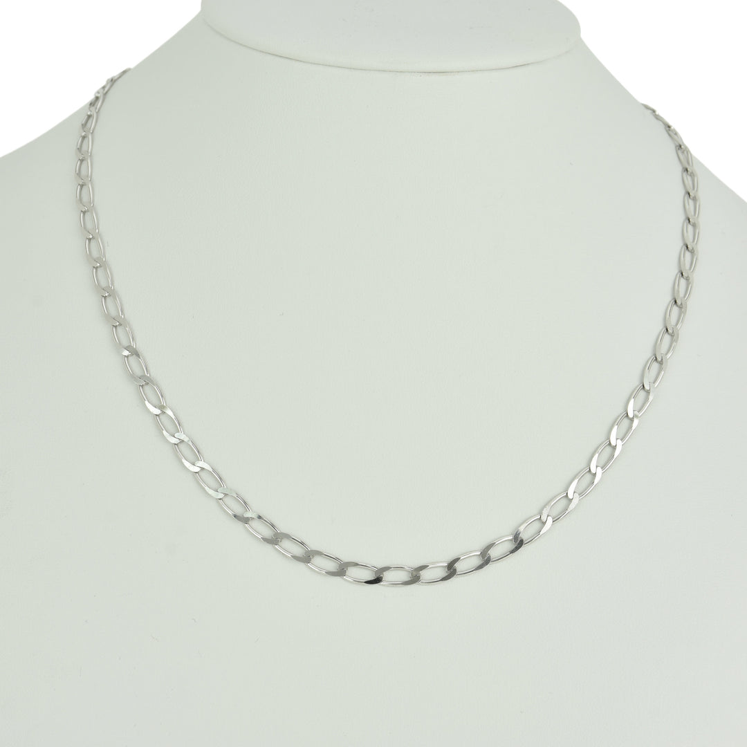 Open Link Sterling Silver Chain