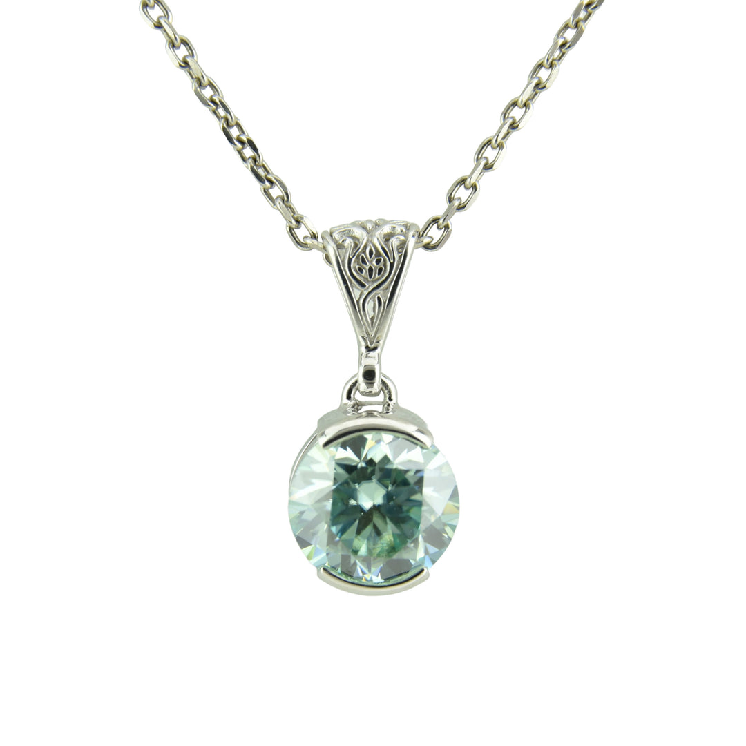 Light Blue Moissanite