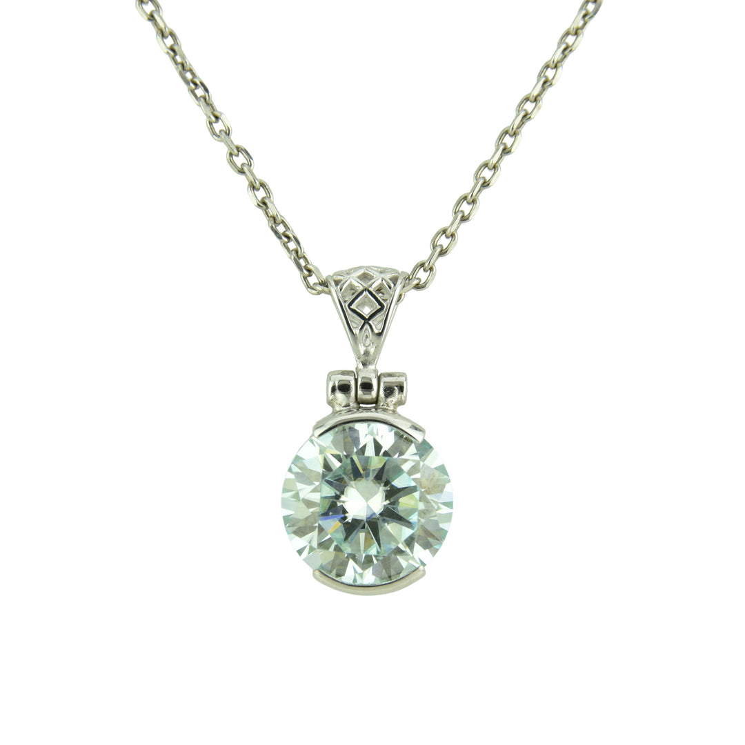 Light Blue Moissanite