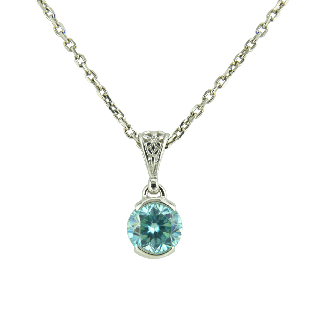 Blue Moissanite