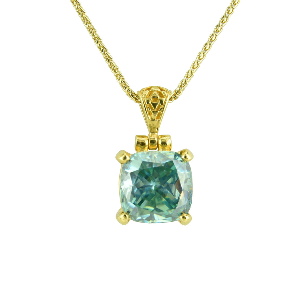 Blue Moissanite